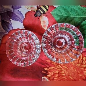 Crystal Glass Candle Holders